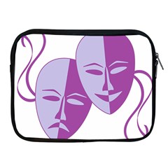 Comedy & Tragedy Of Chronic Pain Apple Ipad Zippered Sleeve by FunWithFibro