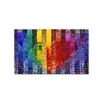 Conundrum I, Abstract Rainbow Woman Goddess  Sticker (Rectangle) Front