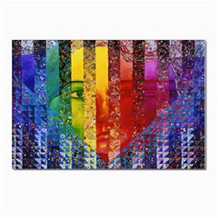 Conundrum I, Abstract Rainbow Woman Goddess  Postcards 5  X 7  (10 Pack) by DianeClancy