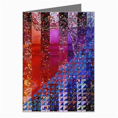 Conundrum I, Abstract Rainbow Woman Goddess  Greeting Card by DianeClancy