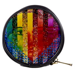 Conundrum I, Abstract Rainbow Woman Goddess  Mini Makeup Case by DianeClancy