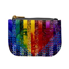 Conundrum I, Abstract Rainbow Woman Goddess  Coin Change Purse by DianeClancy