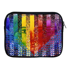 Conundrum I, Abstract Rainbow Woman Goddess  Apple Ipad Zippered Sleeve by DianeClancy