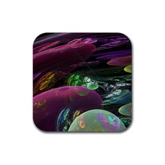 Creation Of The Rainbow Galaxy, Abstract Drink Coaster (square) by DianeClancy