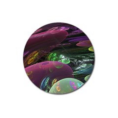 Creation Of The Rainbow Galaxy, Abstract Magnet 3  (round)