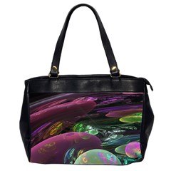 Creation Of The Rainbow Galaxy, Abstract Oversize Office Handbag (two Sides) by DianeClancy