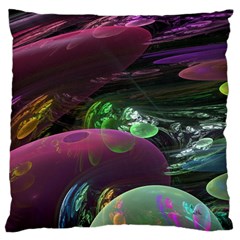 Creation Of The Rainbow Galaxy, Abstract Large Cushion Case (single Sided)  by DianeClancy