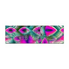 Crystal Flower Garden, Abstract Teal Violet Bumper Sticker by DianeClancy