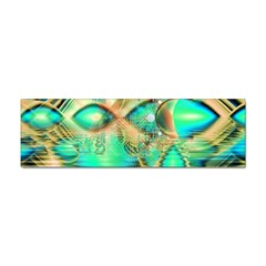 Golden Teal Peacock, Abstract Copper Crystal Bumper Sticker 10 Pack by DianeClancy