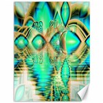 Golden Teal Peacock, Abstract Copper Crystal Canvas 36  x 48  (Unframed) 35.26 x46.15  Canvas - 1