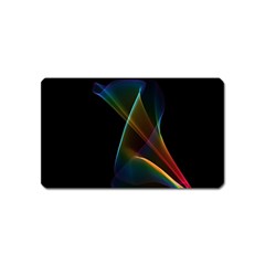 Abstract Rainbow Lily, Colorful Mystical Flower  Magnet (name Card) by DianeClancy