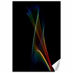 Abstract Rainbow Lily, Colorful Mystical Flower  Canvas 12  x 18  (Unframed) 11.88 x17.36  Canvas - 1