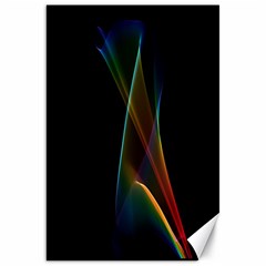 Abstract Rainbow Lily, Colorful Mystical Flower  Canvas 20  X 30  (unframed) by DianeClancy