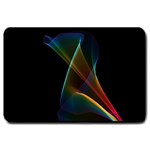 Abstract Rainbow Lily, Colorful Mystical Flower  Large Door Mat 30 x20  Door Mat