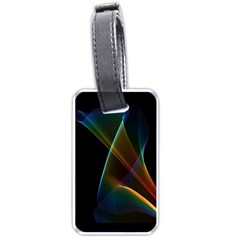 Abstract Rainbow Lily, Colorful Mystical Flower  Luggage Tag (one Side)