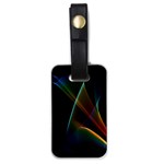 Abstract Rainbow Lily, Colorful Mystical Flower  Luggage Tag (One Side) Front