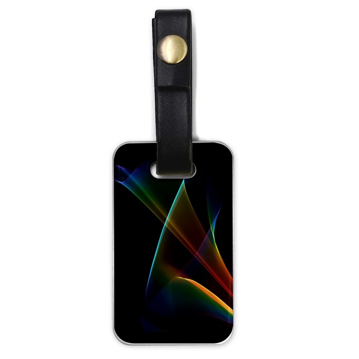 Abstract Rainbow Lily, Colorful Mystical Flower  Luggage Tag (One Side)