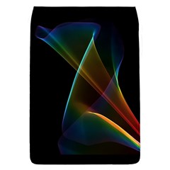 Abstract Rainbow Lily, Colorful Mystical Flower  Removable Flap Cover (large)