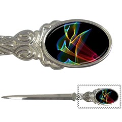 Peacock Symphony, Abstract Rainbow Music Letter Opener