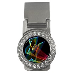 Peacock Symphony, Abstract Rainbow Music Money Clip (cz) by DianeClancy