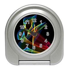 Peacock Symphony, Abstract Rainbow Music Desk Alarm Clock