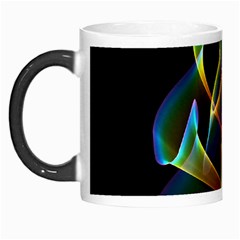 Peacock Symphony, Abstract Rainbow Music Morph Mug by DianeClancy