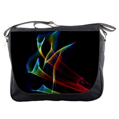 Peacock Symphony, Abstract Rainbow Music Messenger Bag