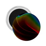 Liquid Rainbow, Abstract Wave Of Cosmic Energy  2.25  Button Magnet Front