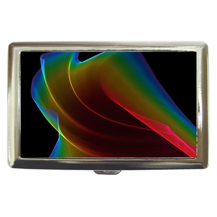 Liquid Rainbow, Abstract Wave Of Cosmic Energy  Cigarette Money Case