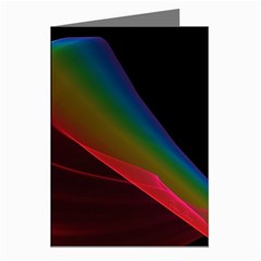 Liquid Rainbow, Abstract Wave Of Cosmic Energy  Greeting Card (8 Pack) by DianeClancy