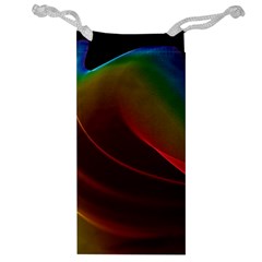 Liquid Rainbow, Abstract Wave Of Cosmic Energy  Jewelry Bag