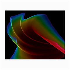 Liquid Rainbow, Abstract Wave Of Cosmic Energy  Glasses Cloth (small, Two Sided)