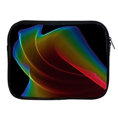 Liquid Rainbow, Abstract Wave Of Cosmic Energy  Apple Ipad Zippered Sleeve