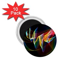 Northern Lights, Abstract Rainbow Aurora 1 75  Button Magnet (10 Pack) by DianeClancy