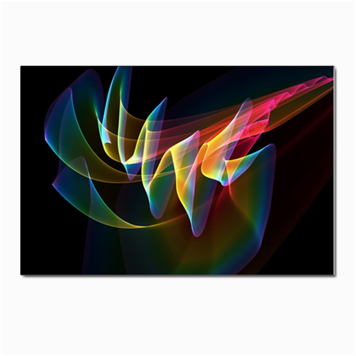 Northern Lights, Abstract Rainbow Aurora Postcards 5  x 7  (10 Pack)