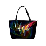 Northern Lights, Abstract Rainbow Aurora Large Shoulder Bag Front