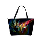 Northern Lights, Abstract Rainbow Aurora Large Shoulder Bag Back