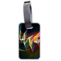 Northern Lights, Abstract Rainbow Aurora Luggage Tag (two Sides) by DianeClancy