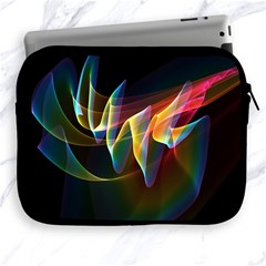 Northern Lights, Abstract Rainbow Aurora Apple Ipad Zippered Sleeve