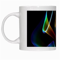 Crystal Rainbow, Abstract Winds Of Love  White Coffee Mug by DianeClancy