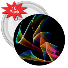 Crystal Rainbow, Abstract Winds Of Love  3  Button (10 Pack)