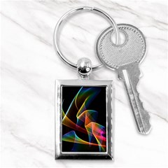 Crystal Rainbow, Abstract Winds Of Love  Key Chain (rectangle)