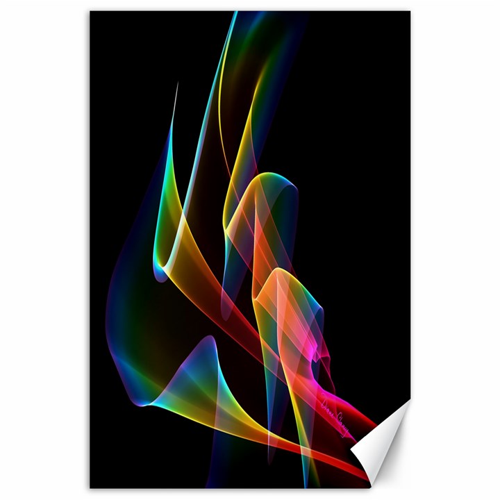 Crystal Rainbow, Abstract Winds Of Love  Canvas 24  x 36  (Unframed)