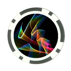 Crystal Rainbow, Abstract Winds Of Love  Poker Chip