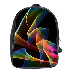 Crystal Rainbow, Abstract Winds Of Love  School Bag (xl) by DianeClancy