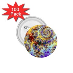 Desert Winds, Abstract Gold Purple Cactus  1 75  Button (100 Pack)