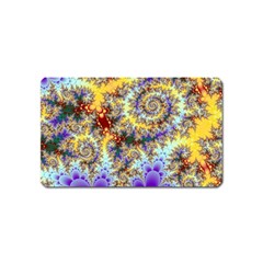 Desert Winds, Abstract Gold Purple Cactus  Magnet (name Card) by DianeClancy