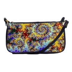 Desert Winds, Abstract Gold Purple Cactus  Evening Bag