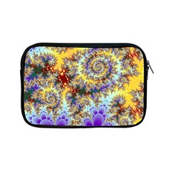 Desert Winds, Abstract Gold Purple Cactus  Apple Ipad Mini Zippered Sleeve by DianeClancy