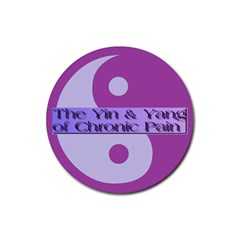 Yin & Yang Of Chronic Pain Drink Coaster (round) by FunWithFibro